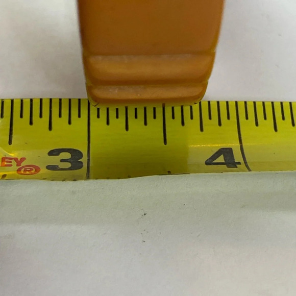 VINTAGE BAKELITE BANGLE IN BUTTERSCOTCH YELLOW - Picture 4 of 9